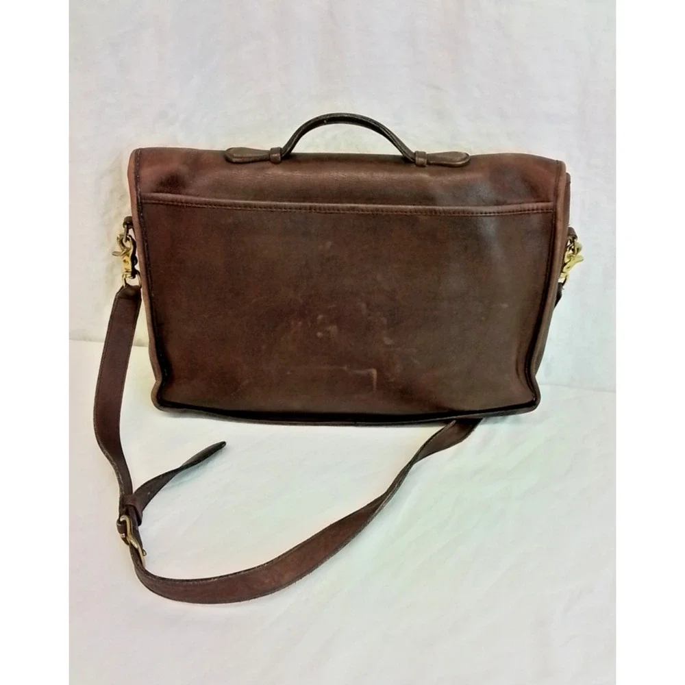 Coach Leather Lexington Briefcase Messenger Bag Mahogany VTG 1990 #J4150